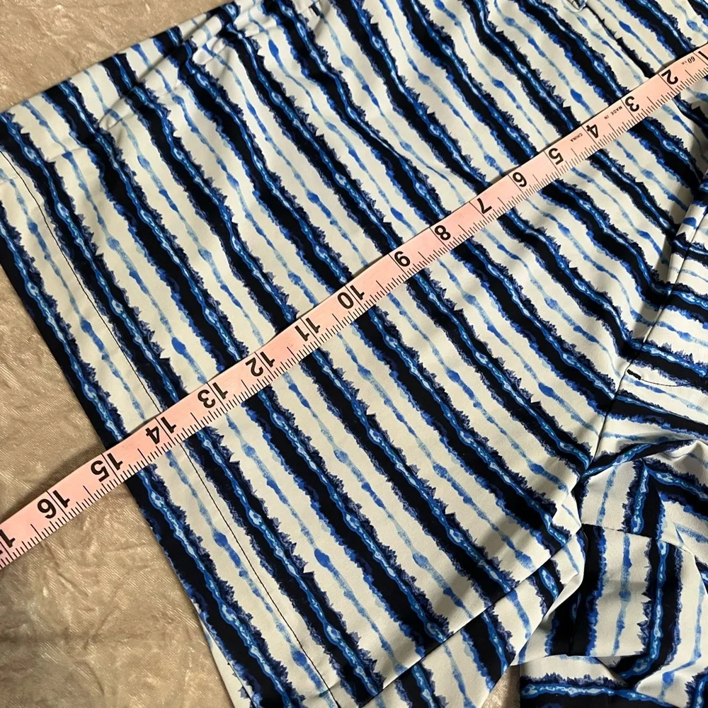 Striped Blue & White Women’s Shorts - Picture 6 of 8
